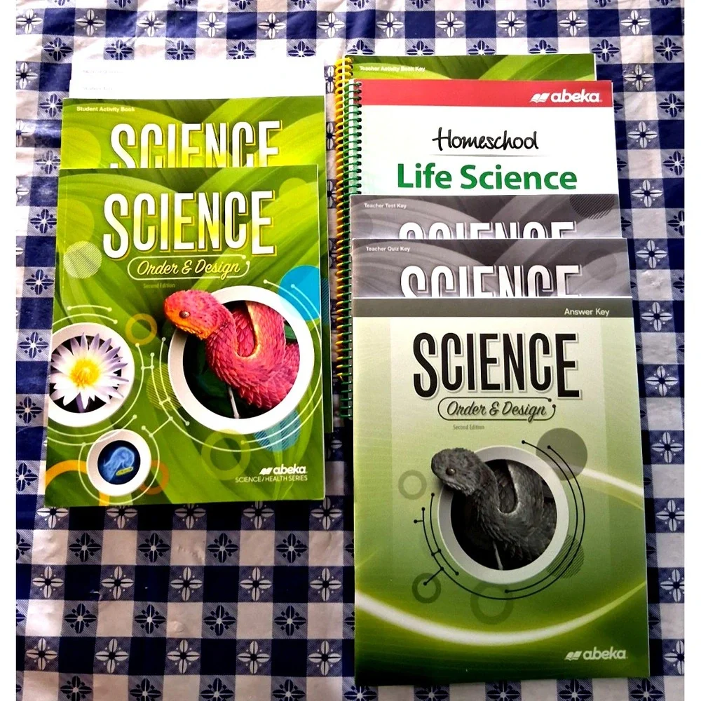NEW Abeka Grade 7 Science Order Design Student Text Workbook Teacher Keys 2nd Ed